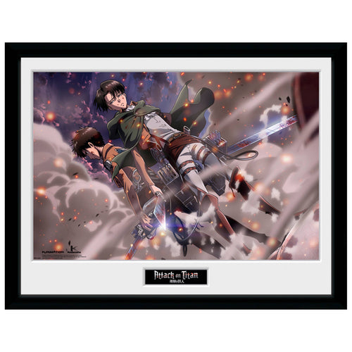 GB Eye Attack on Titan Smoke Blast Framed Poster 12